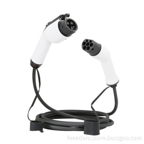 Portable EV Charger Gun Type2- Type1 US and European Standard Mode 3 EV Cable Extring Cable
